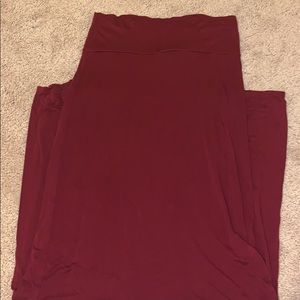 Burgundy Skirt